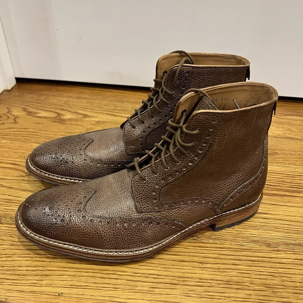Lloyd‎ Germany Wingtip Boots Brown Size 8.5